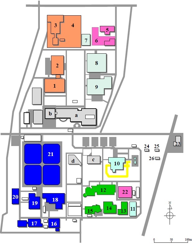 Map of related facilities